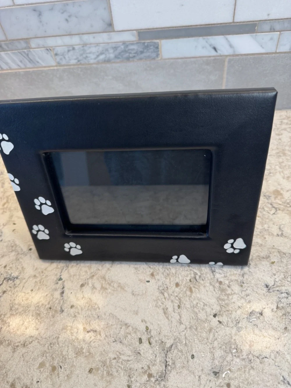 SICURA ITALIAN DESIGNS DOG PAWS PHOTO FRAME BLACK‎ 6
